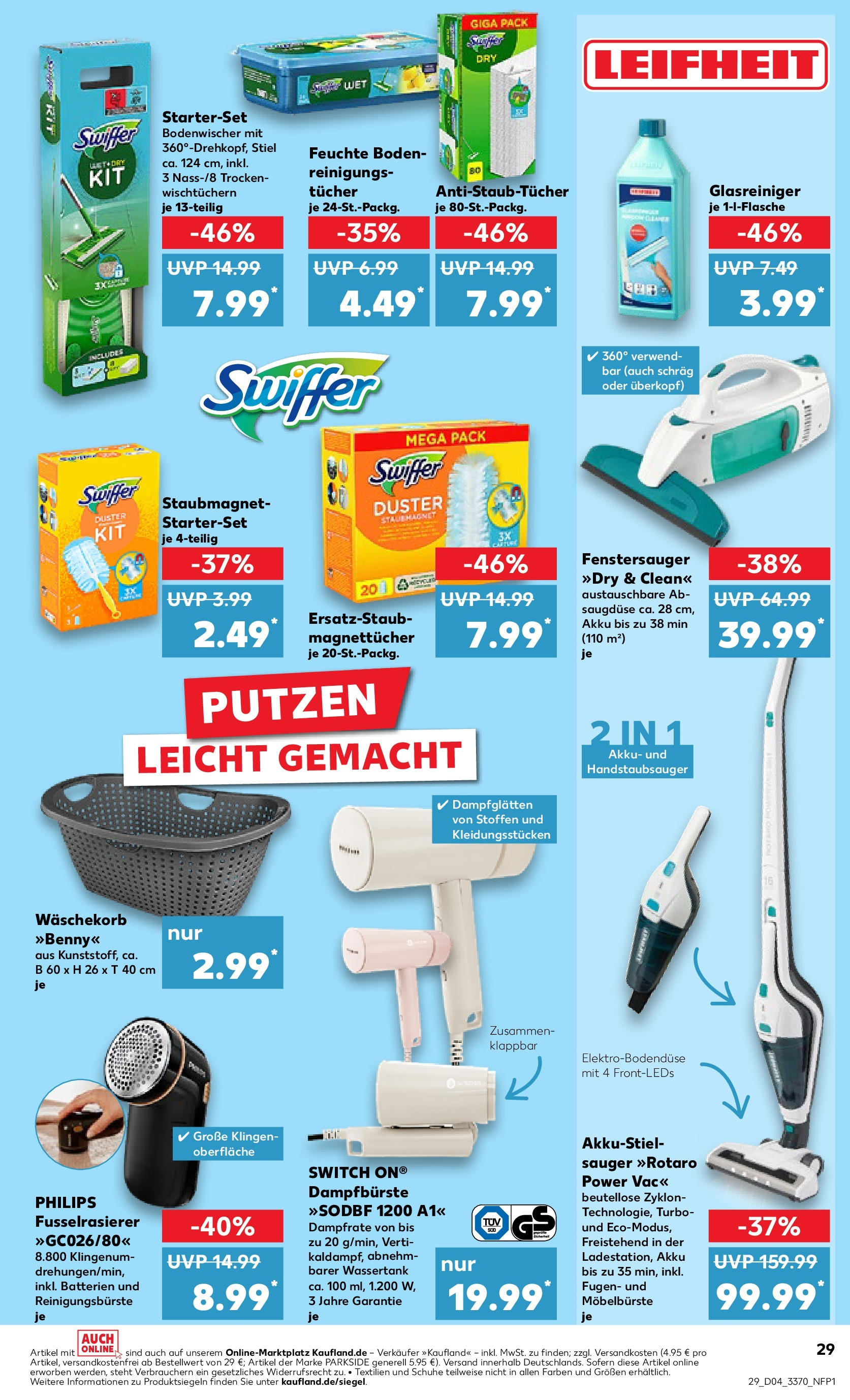 Kaufland - Berlin-Mitte, Rochstraße 7 (ab 23.01.2025) » Angebote Online zum Blättern | Seite: 29 | Produkte: Philips, Batterien, Swiffer