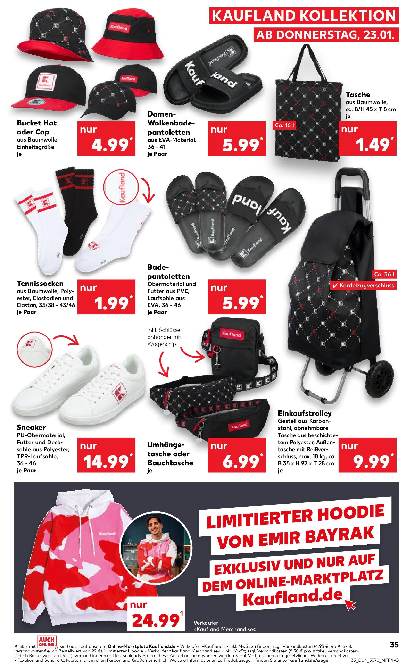 Kaufland - Berlin-Mitte, Rochstraße 7 (ab 23.01.2025) » Angebote Online zum Blättern | Seite: 35 | Produkte: Tasche, Hoodie