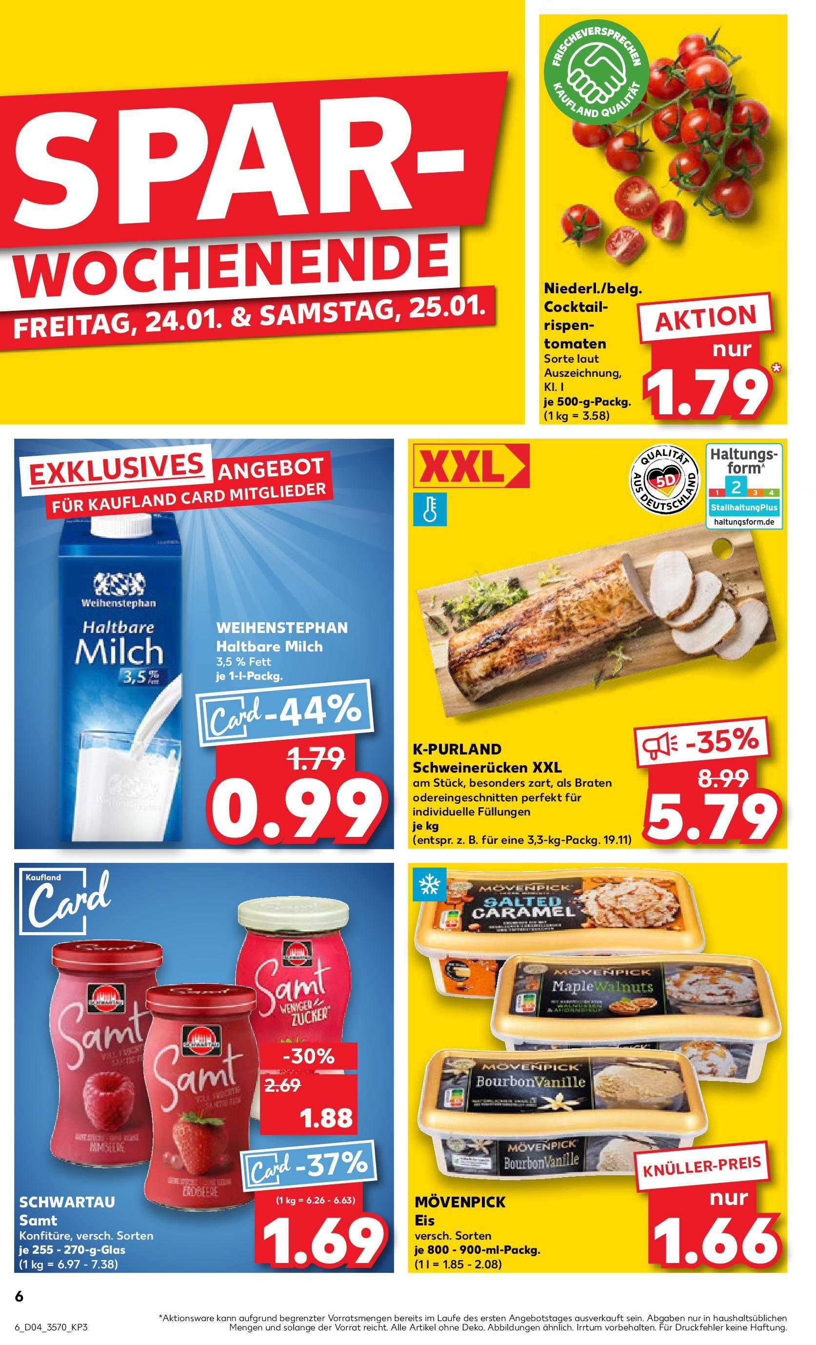 Kaufland - Sonneberg, Bettelhecker Straße 155 (ab 23.01.2025) » Angebote Online zum Blättern | Seite: 6 | Produkte: Haltbare milch, Zucker, Schweinerucken, Himbeere