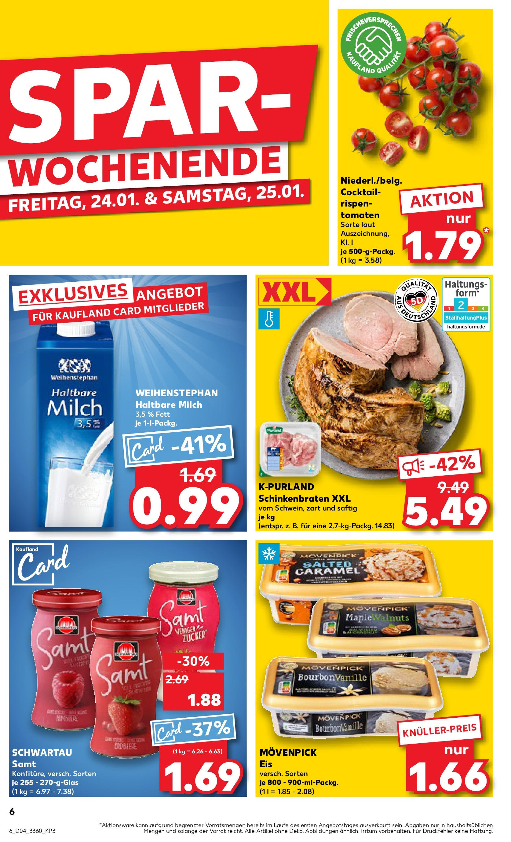 Kaufland - Berlin-Buchholz, Walter-Friedrich-Straße 4 (ab 23.01.2025) » Angebote Online zum Blättern | Seite: 6 | Produkte: Milch, Tomaten, Zucker, Himbeere