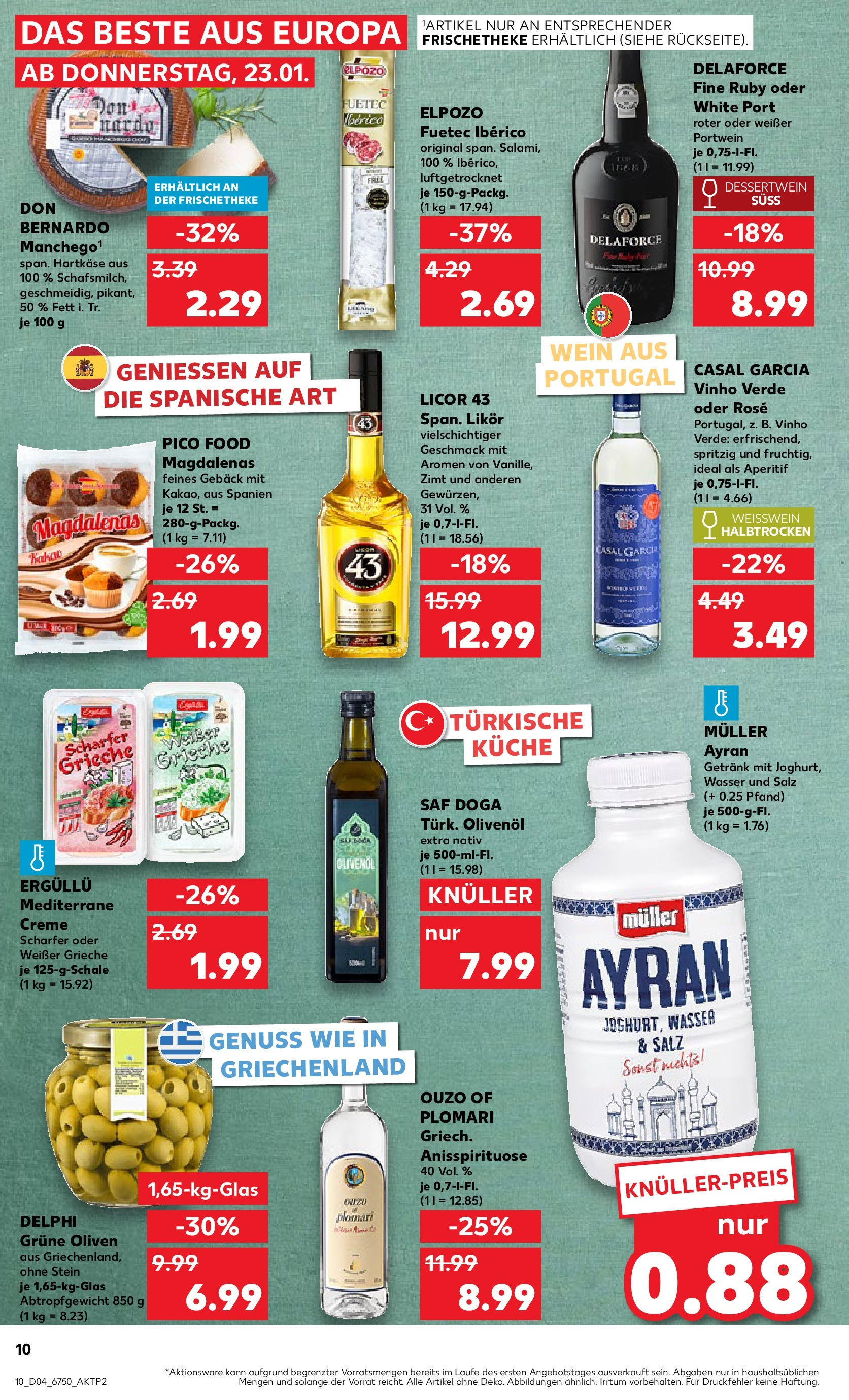 Kaufland - Berlin-Mitte, Rochstraße 7 (ab 23.01.2025) » Angebote Online zum Blättern | Seite: 10 | Produkte: Olivenol, Küche, Wasser, Salz