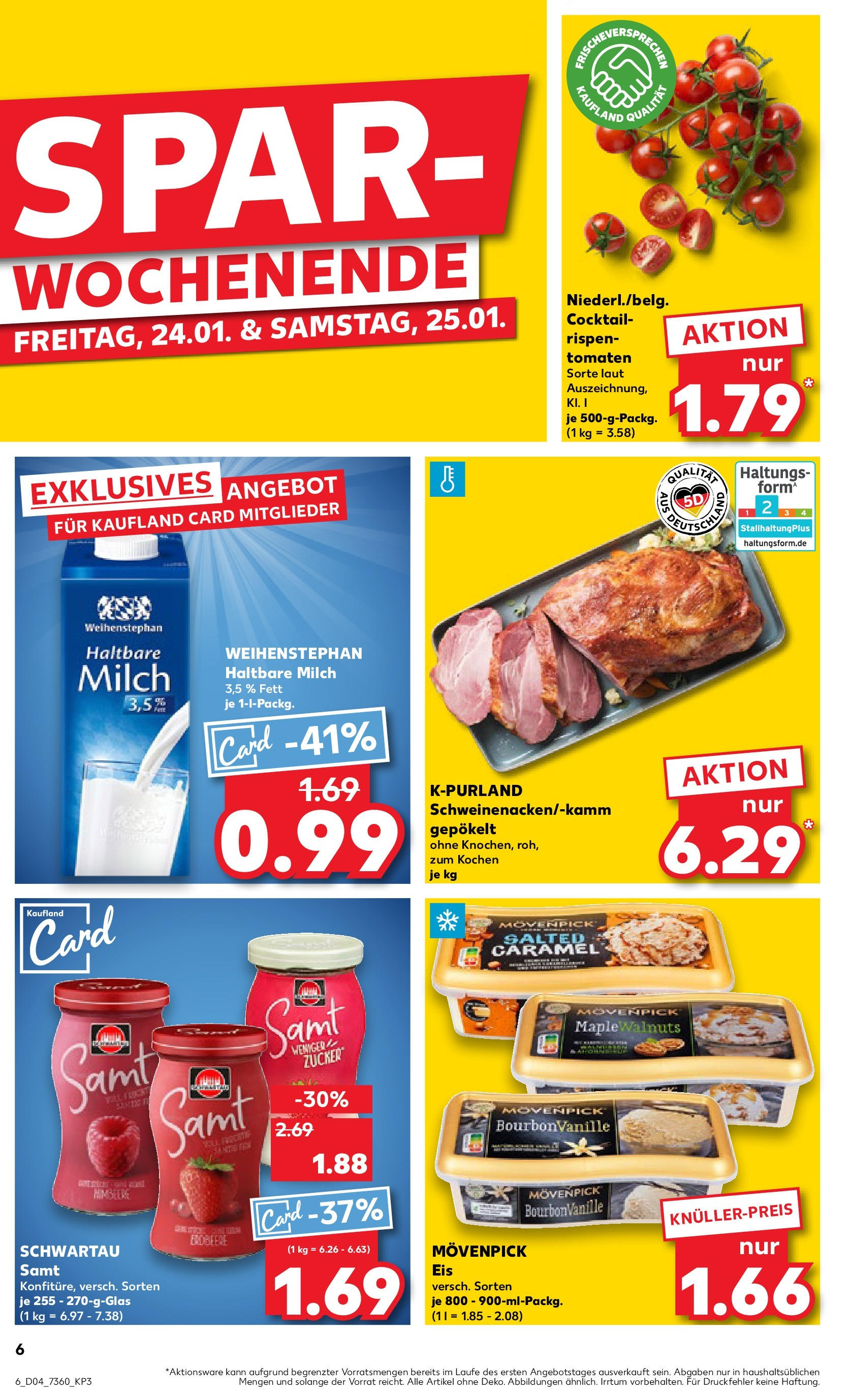 Kaufland - Berlin-Mitte, Rochstraße 7 (ab 23.01.2025) » Angebote Online zum Blättern | Seite: 6 | Produkte: Milch, Haltbare milch, Tomaten, Zucker