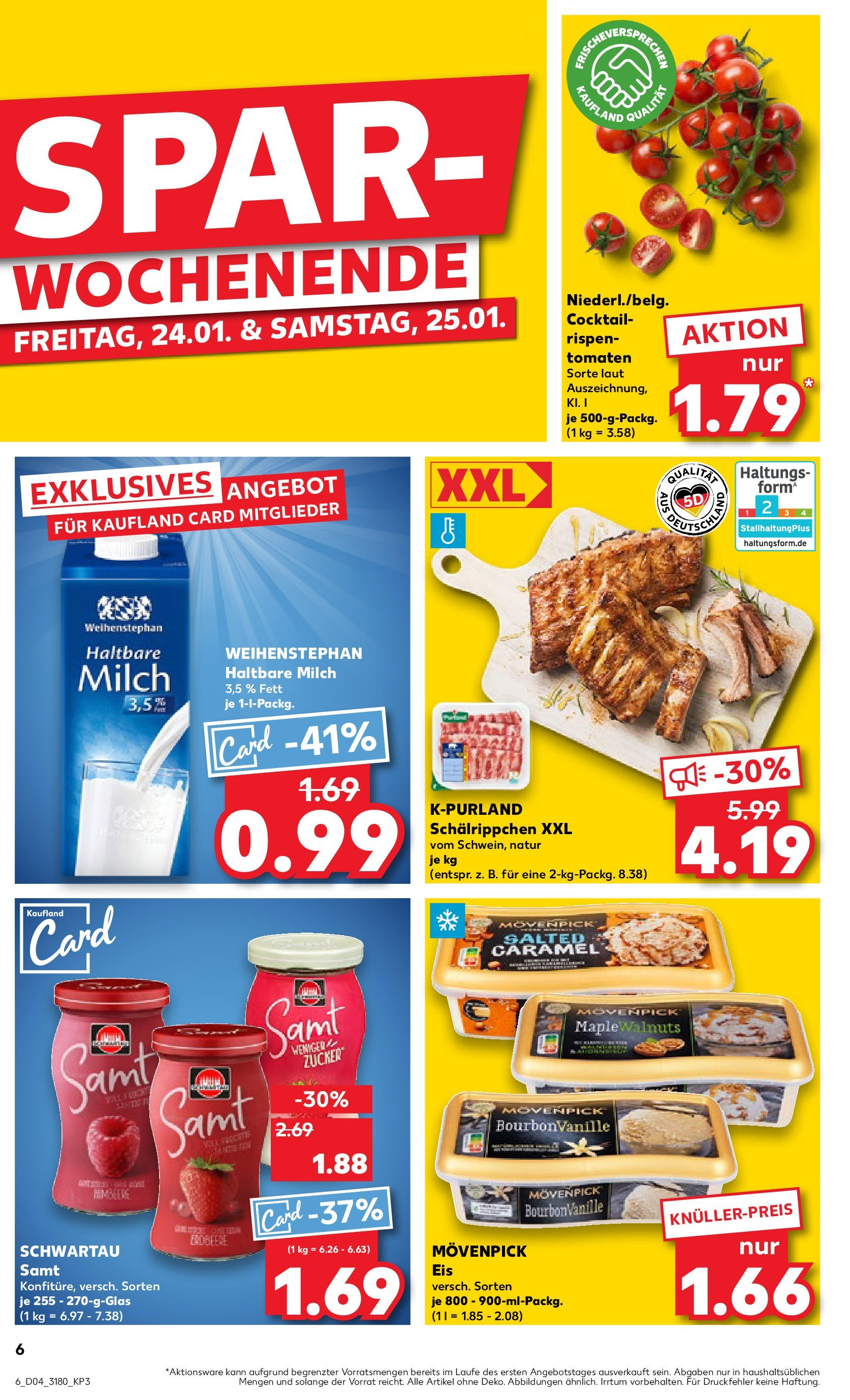 Kaufland - Ahrensfelde, Landsberger Chaussee 17 (ab 23.01.2025) » Angebote Online zum Blättern | Seite: 6 | Produkte: Milch, Haltbare milch, Tomaten, Zucker