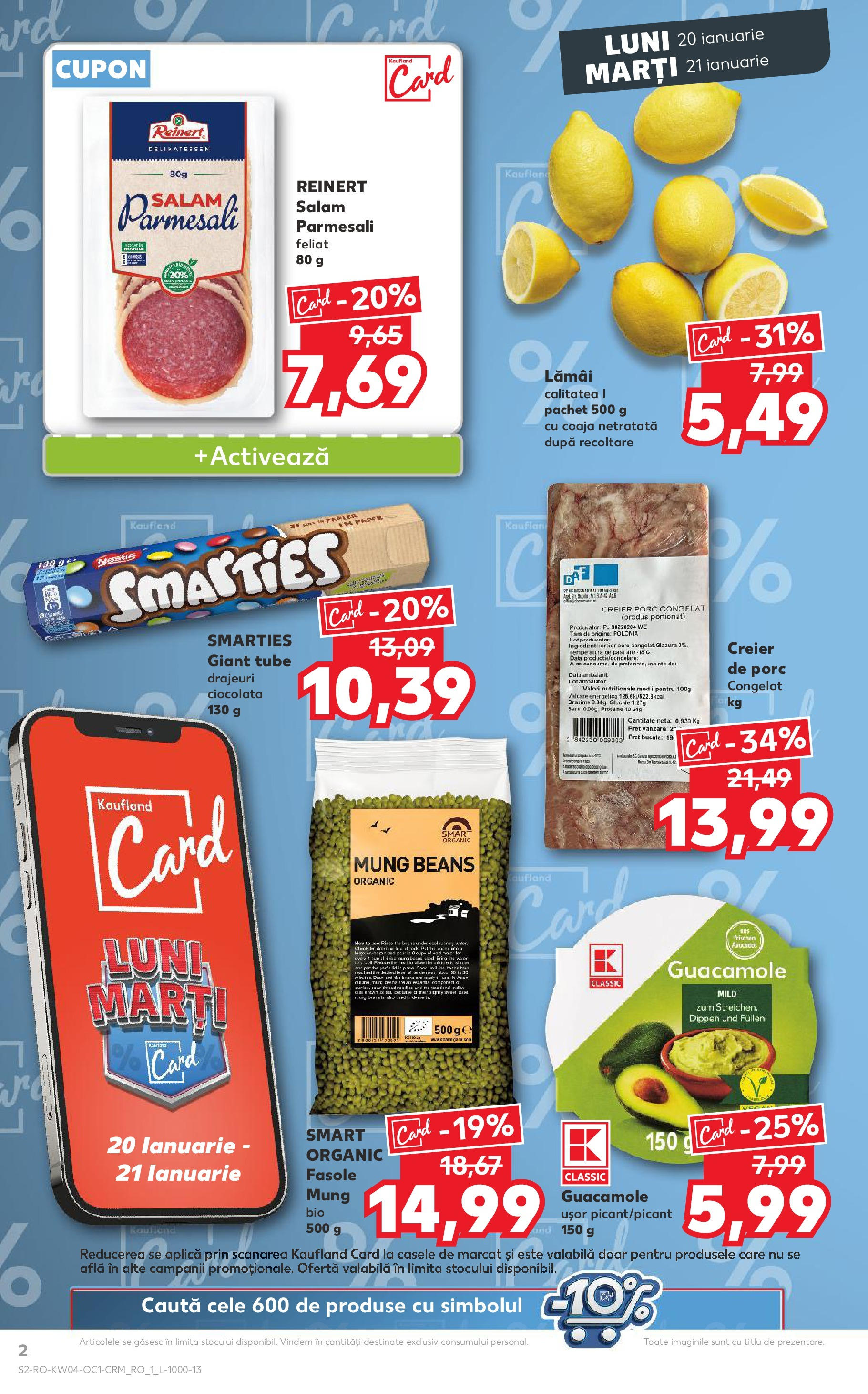 Catalog Kaufland - Bucureşti 20.01.2025 - Revista si Oferta | Pagină: 2 | Produse: Ciocolată, Salam, Sare