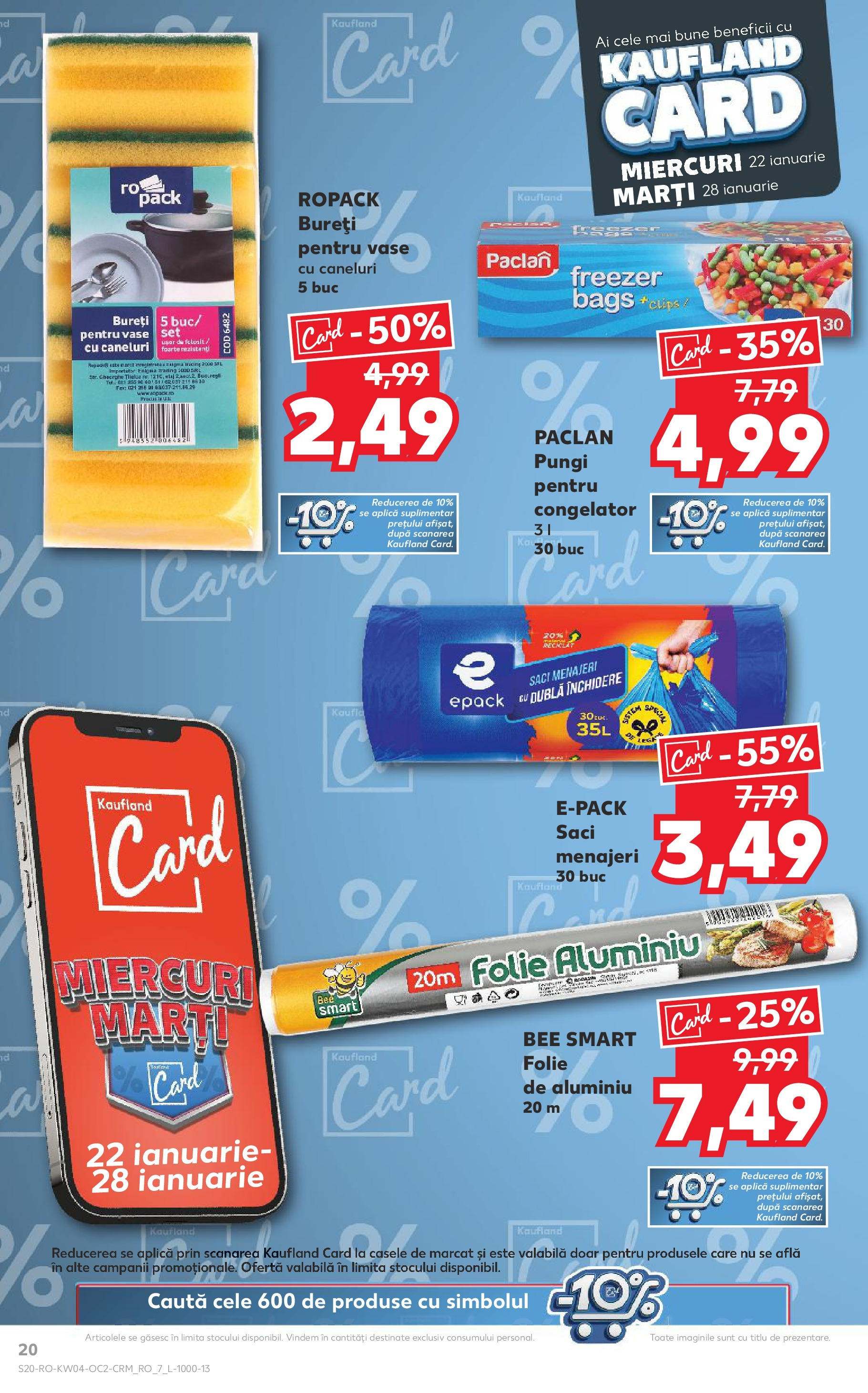 Catalog Kaufland - Bucureşti 22.01.2025 - Revista si Oferta | Pagină: 20 | Produse: Congelator, Saci menajeri