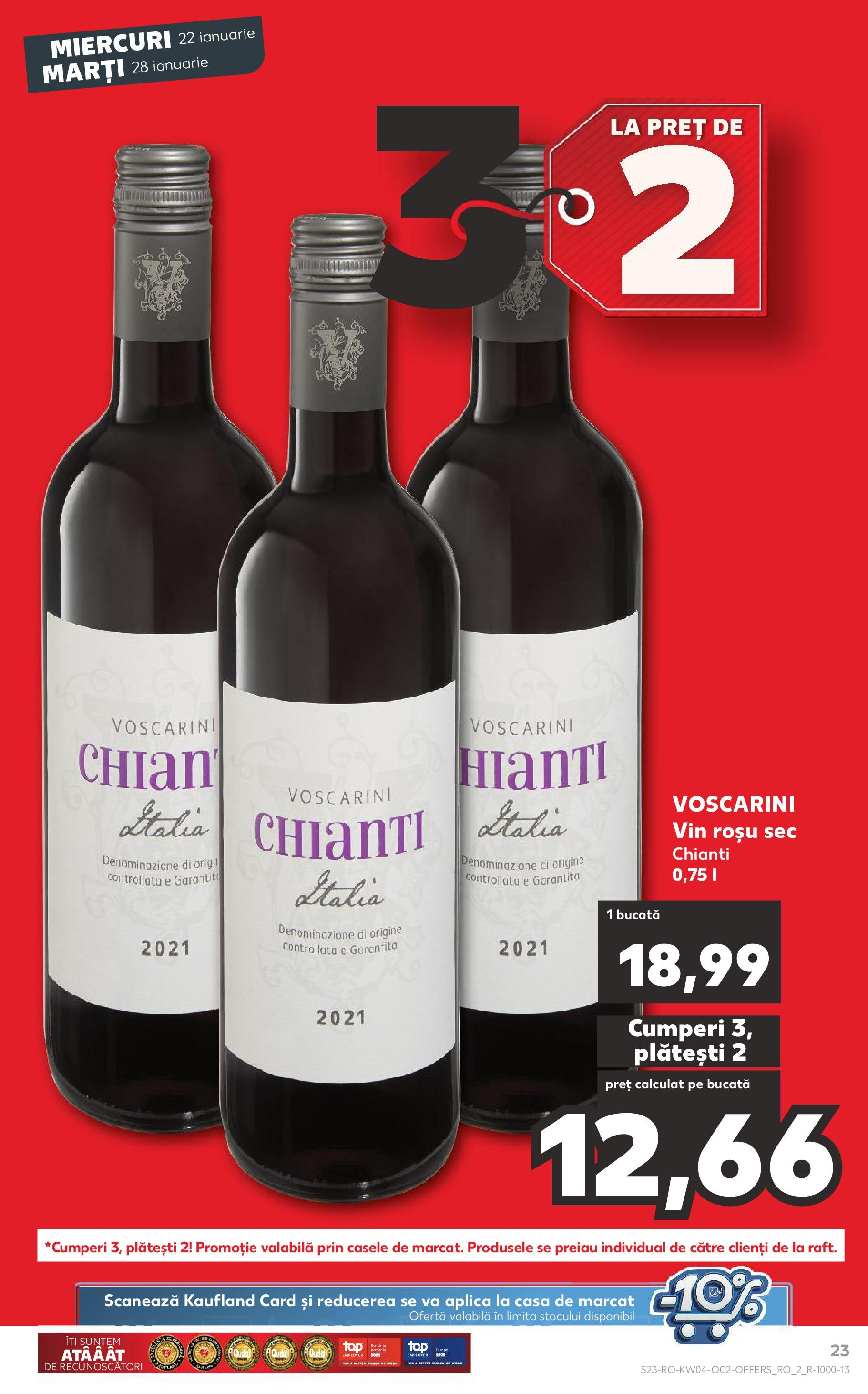 Catalog Kaufland - Bucureşti 22.01.2025 - Revista si Oferta | Pagină: 23 | Produse: Vin