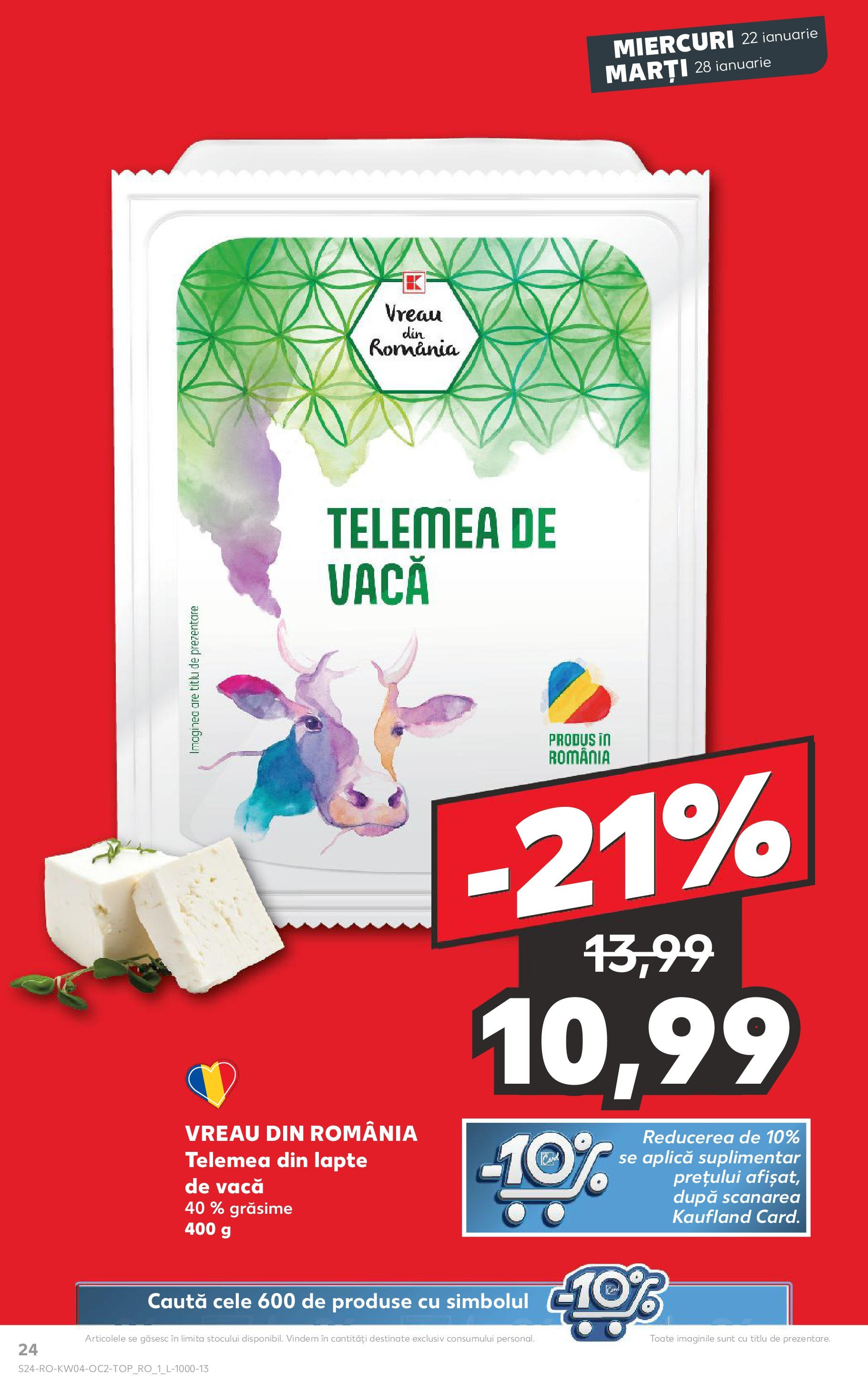 Catalog Kaufland - Bucureşti 22.01.2025 - Revista si Oferta | Pagină: 24 | Produse: Lapte