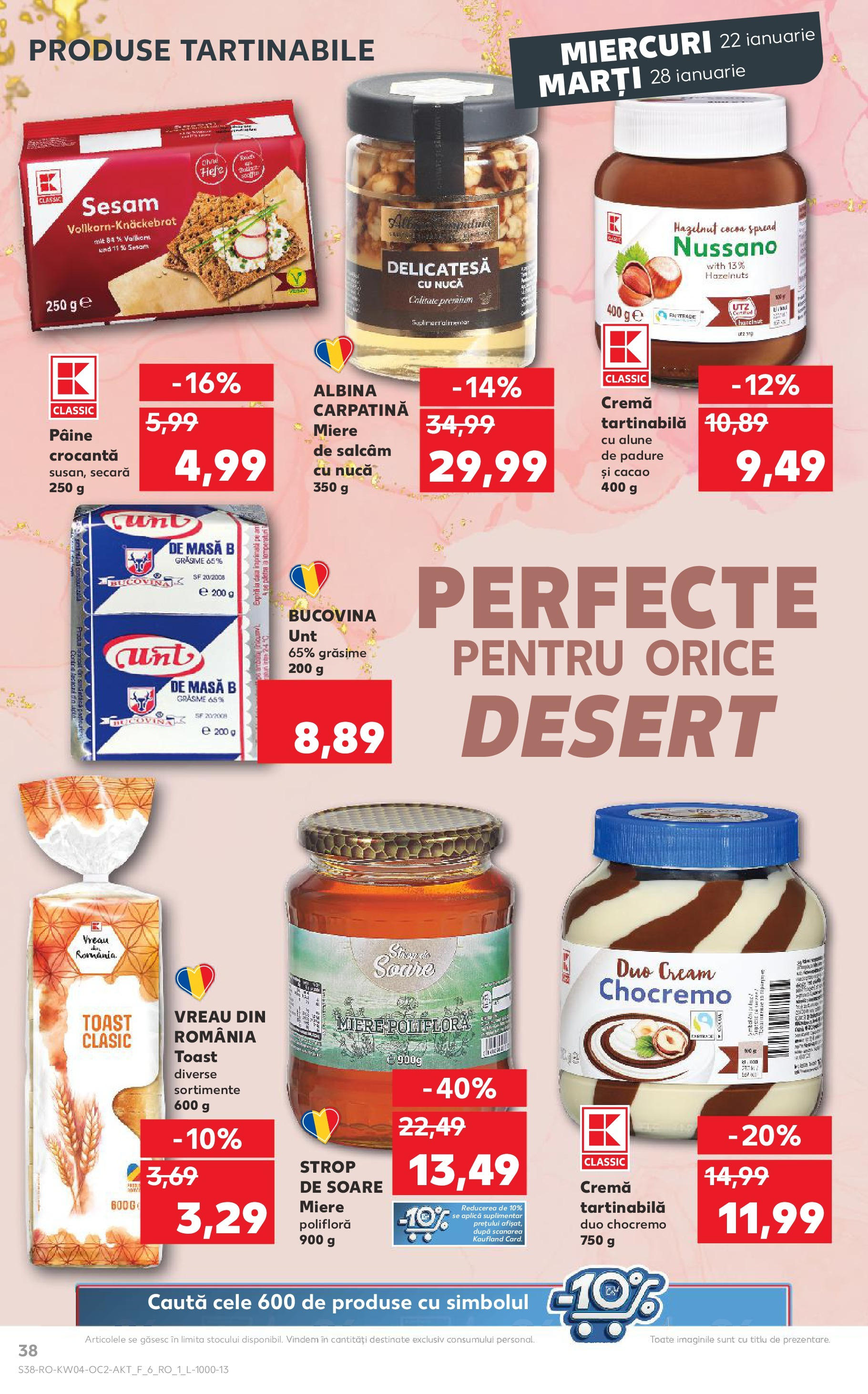 Catalog Kaufland - Bucureşti 22.01.2025 - Revista si Oferta | Pagină: 38 | Produse: Masă, Cremă, Paste, Cacao