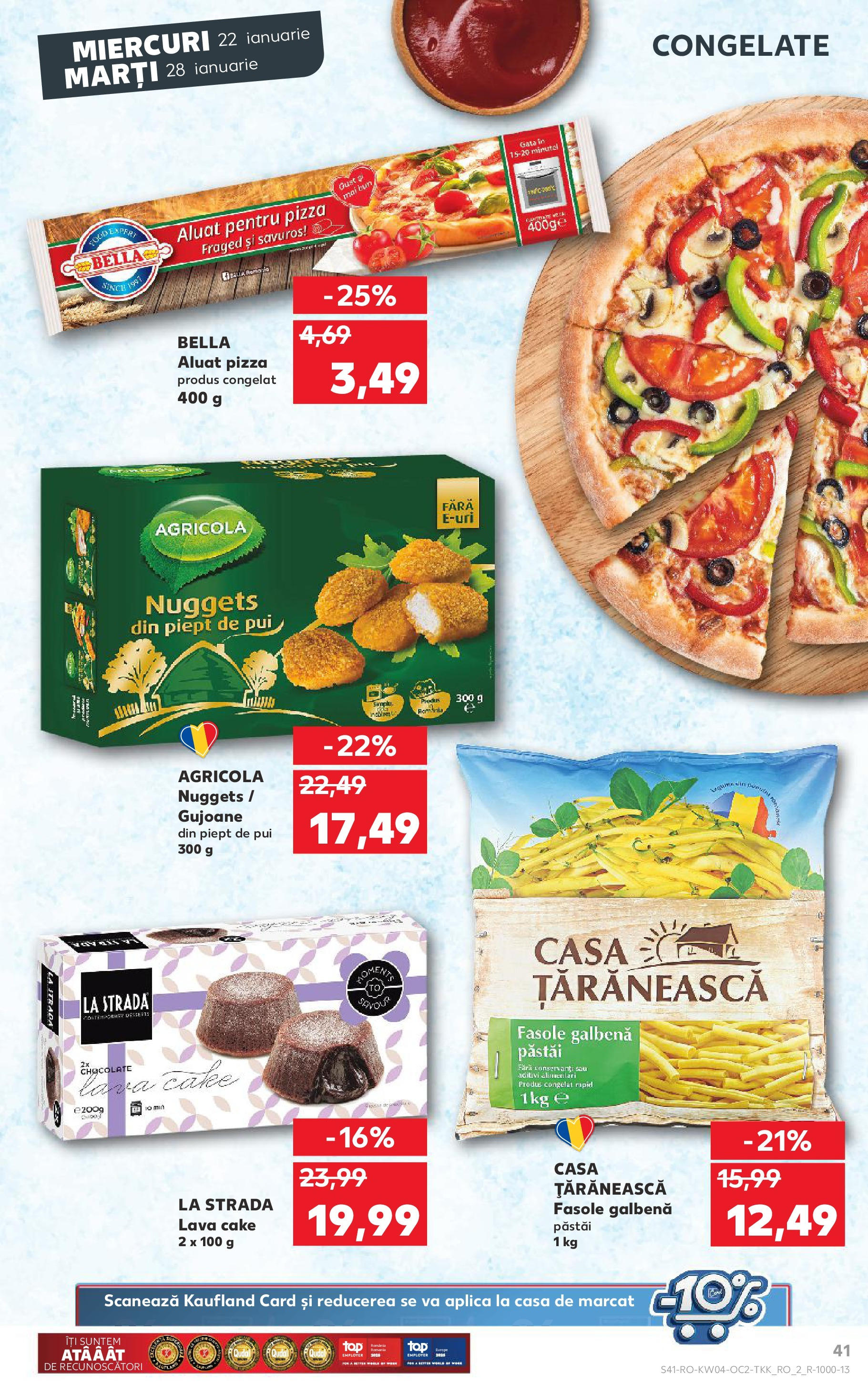 Catalog Kaufland - Bucureşti 22.01.2025 - Revista si Oferta | Pagină: 41 | Produse: Aluat, Pizza