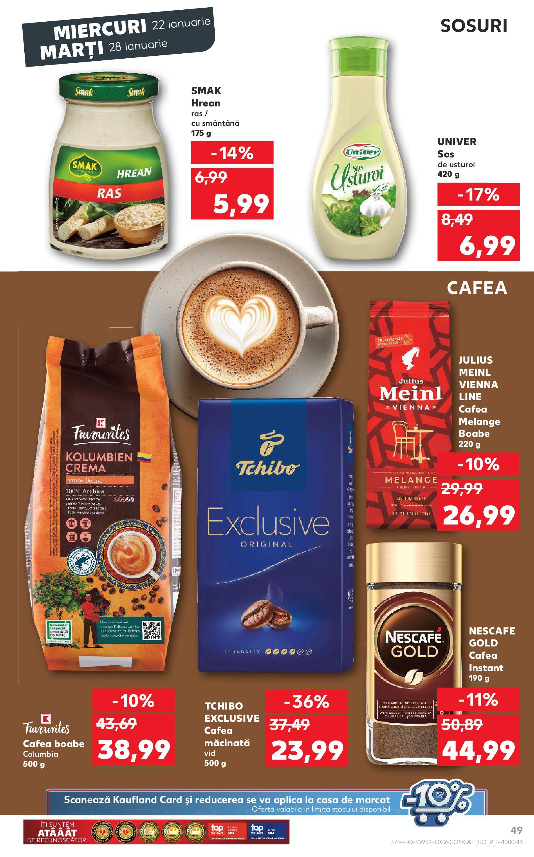 Catalog Kaufland - Bucureşti 22.01.2025 - Revista si Oferta | Pagină: 49 | Produse: Cremă, Cafea, Smântână, Usturoi