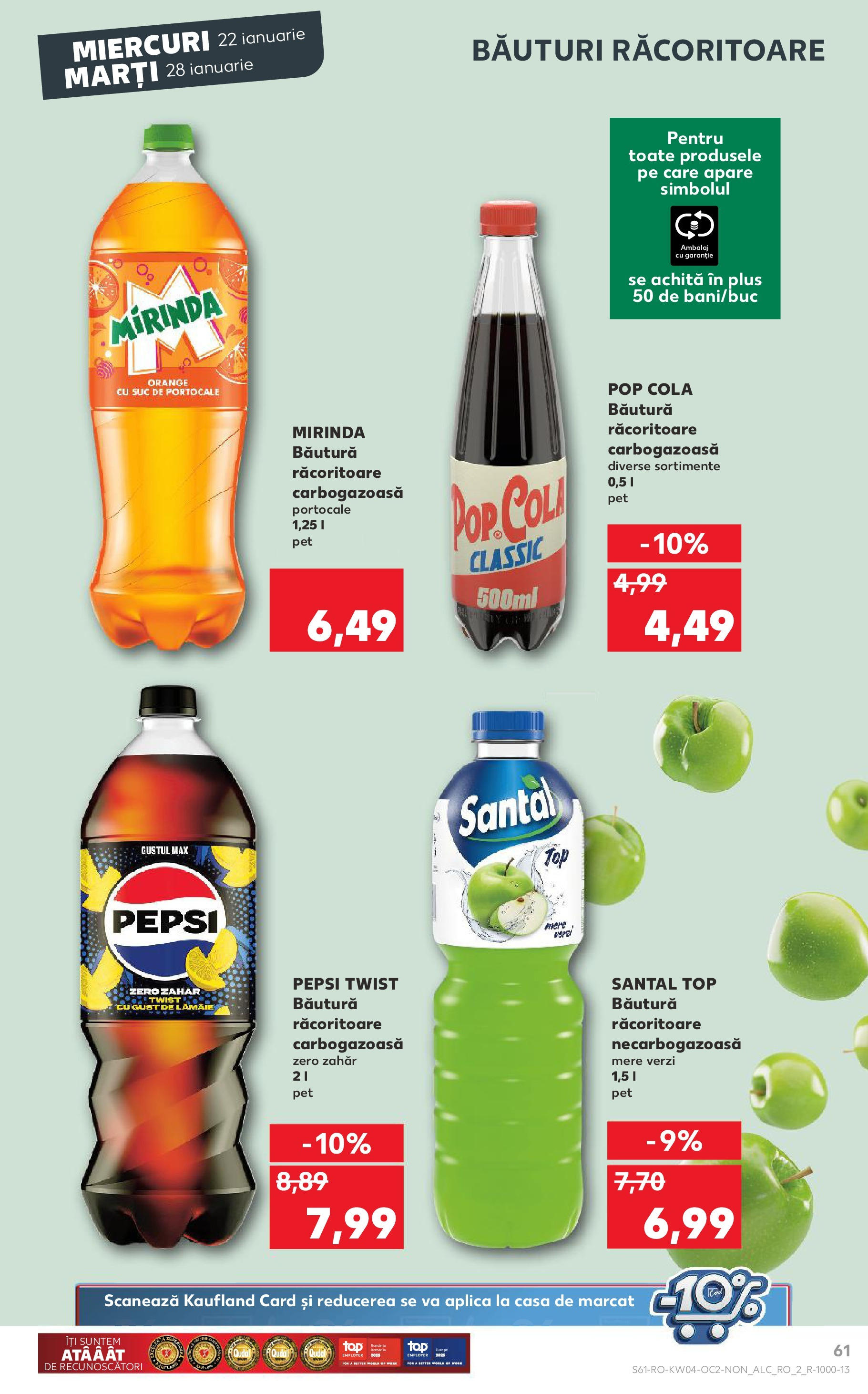 Catalog Kaufland - Bucureşti 22.01.2025 - Revista si Oferta | Pagină: 61 | Produse: Top, Suc, Mere, Portocale