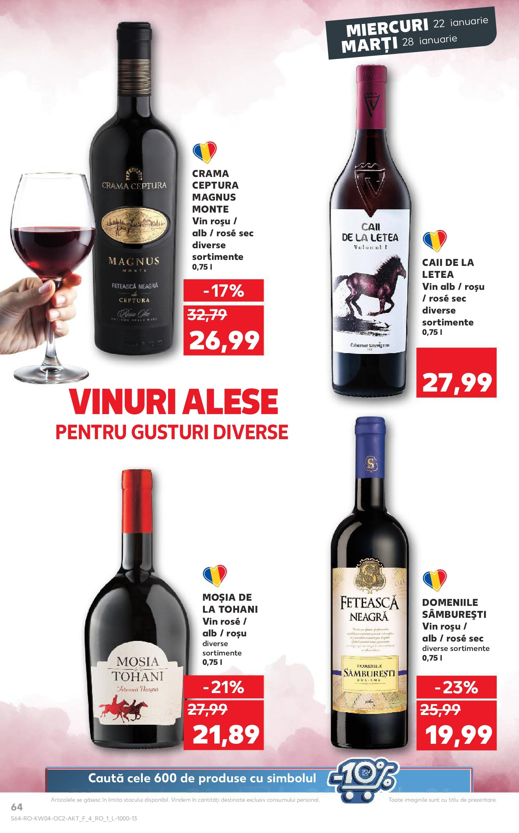 Catalog Kaufland - Bucureşti 22.01.2025 - Revista si Oferta | Pagină: 64 | Produse: Vin