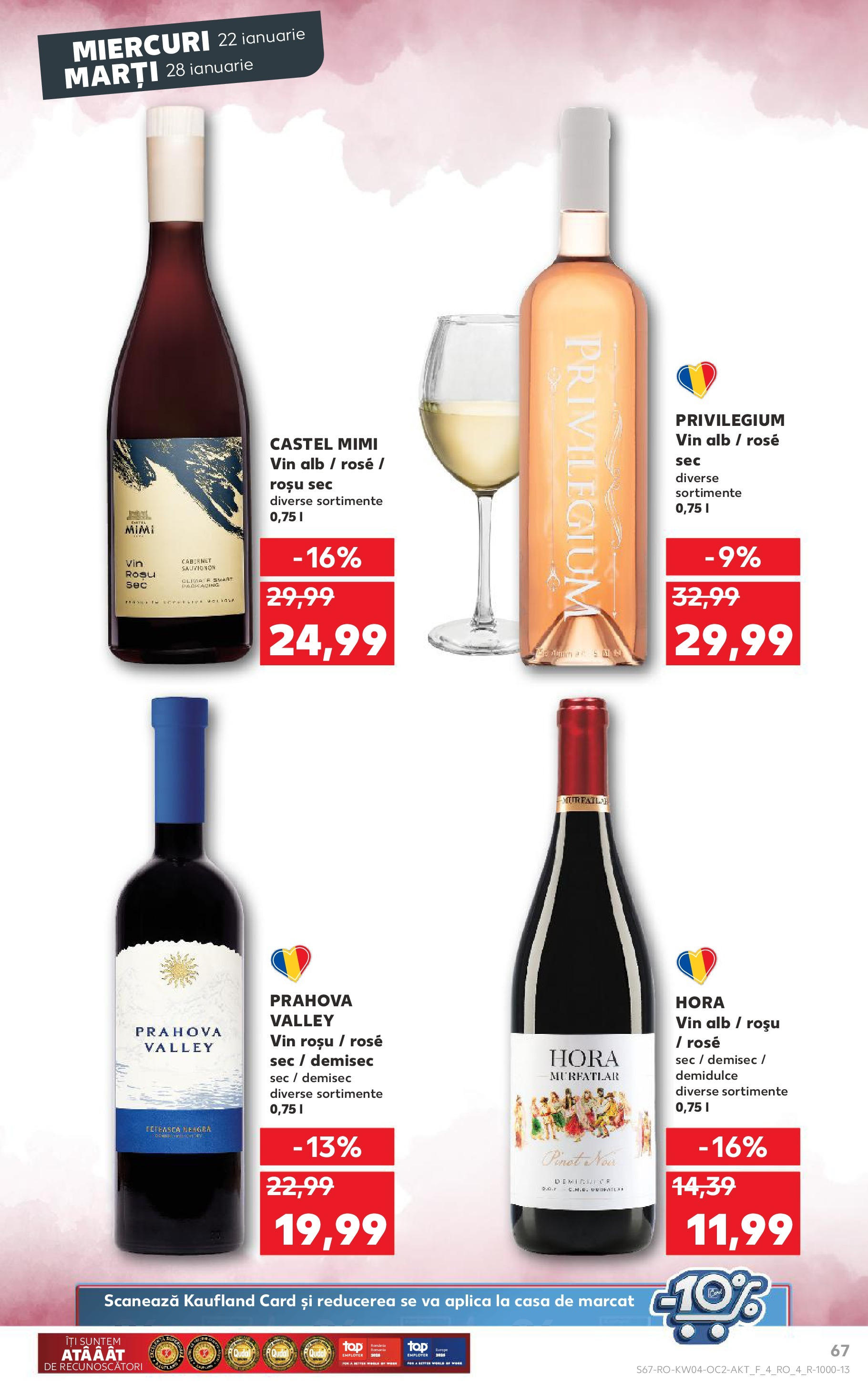 Catalog Kaufland - Bucureşti 22.01.2025 - Revista si Oferta | Pagină: 67 | Produse: Vin