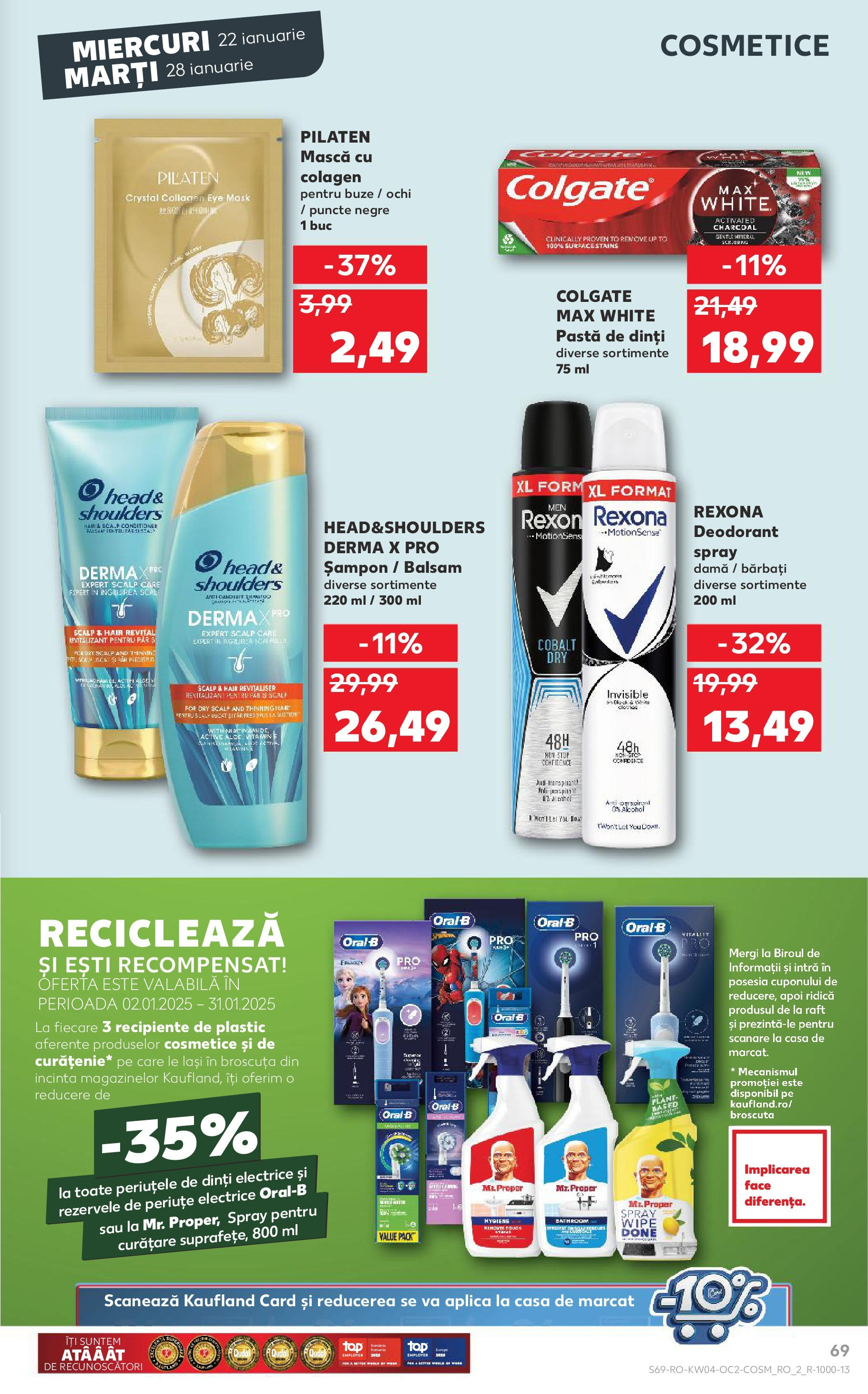 Catalog Kaufland - Bucureşti 22.01.2025 - Revista si Oferta | Pagină: 69 | Produse: Recipiente, Șampon, Balsam, Pastă de dinți