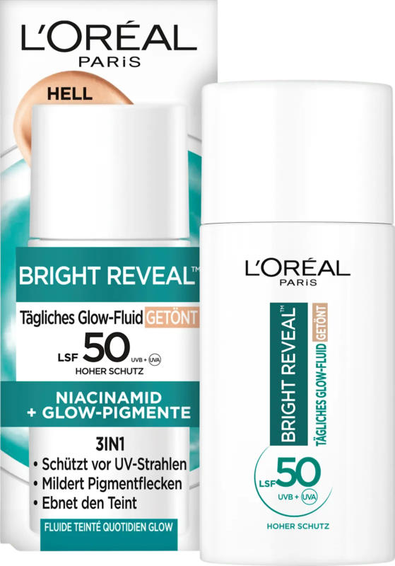 L'ORÉAL PARiS Fluid Glow Bright Reveal Getönt Hell LSF 50