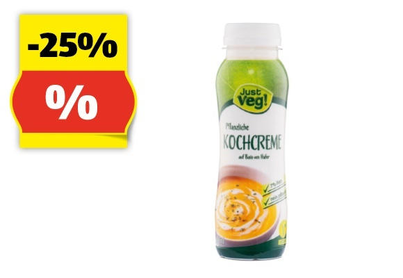 JUST VEG! Pflanzliche Kochcreme, 250 ml