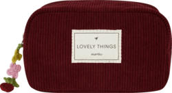 Soapland Kosmetiktasche bordeaux Cordoptik "lovely things"