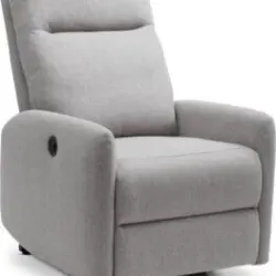 JYSK Fotoliu reglabil VONSILD gri deschis electric