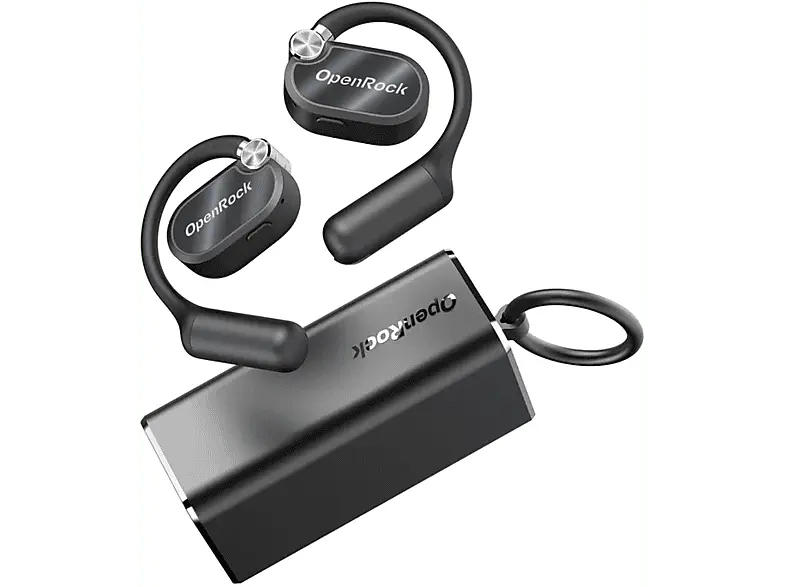 OneOdio OpenRock X Open-Ear Air Conduction Sport Earbuds, Black; True Wireless Kopfhörer