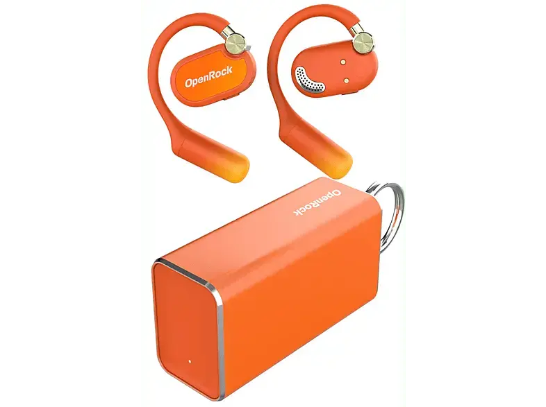OneOdio OpenRock X Open-Ear Air Conduction Sport Earbuds, Orange; True Wireless Kopfhörer
