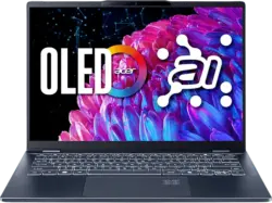 ACER Swift 14 AI OLED SF14-51-71FY Copilot+ PC Zoll, 2.8K, Intel® Core™ Ultra 7 Prozessor 258V, 32 GB RAM, 1000 SSD, Windows 10 Home (64 Bit), Arc™ Onboard Graphics, Steam Blue