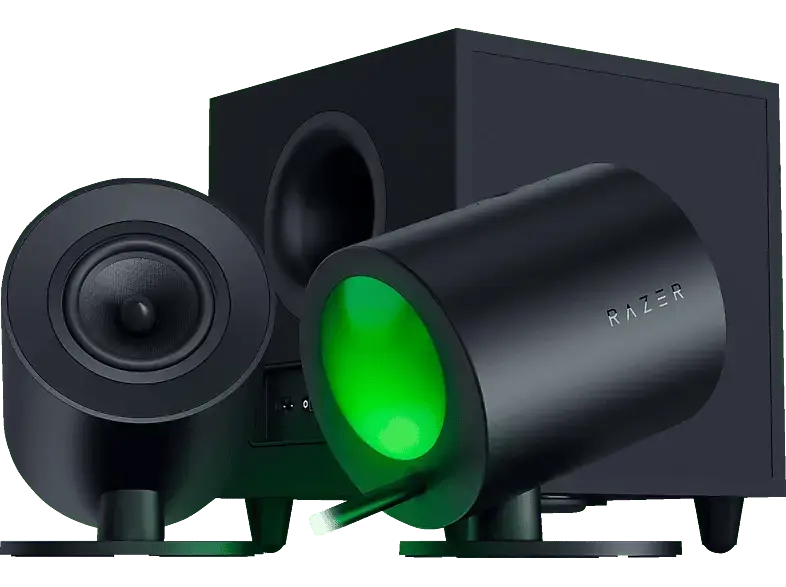 RAZER Nommo V2 Full-Range-2.1, RAZER, BT 5.3, Chroma RGB, Schwarz; Gaming Lautsprecher