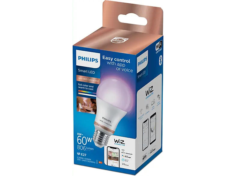 Philips Smarte LED Lampe A60 E27; Leuchtmittel