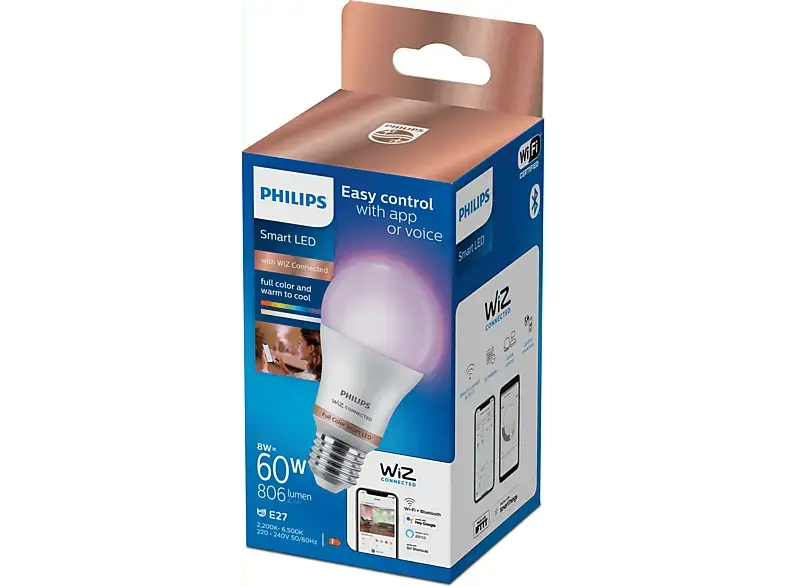 Philips Smarte LED Lampe A60 E27; Leuchtmittel