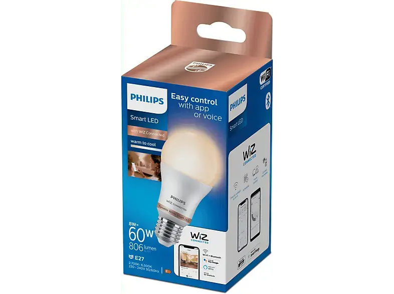 Philips Smarte LED Lampe A60 E27; Leuchtmittel