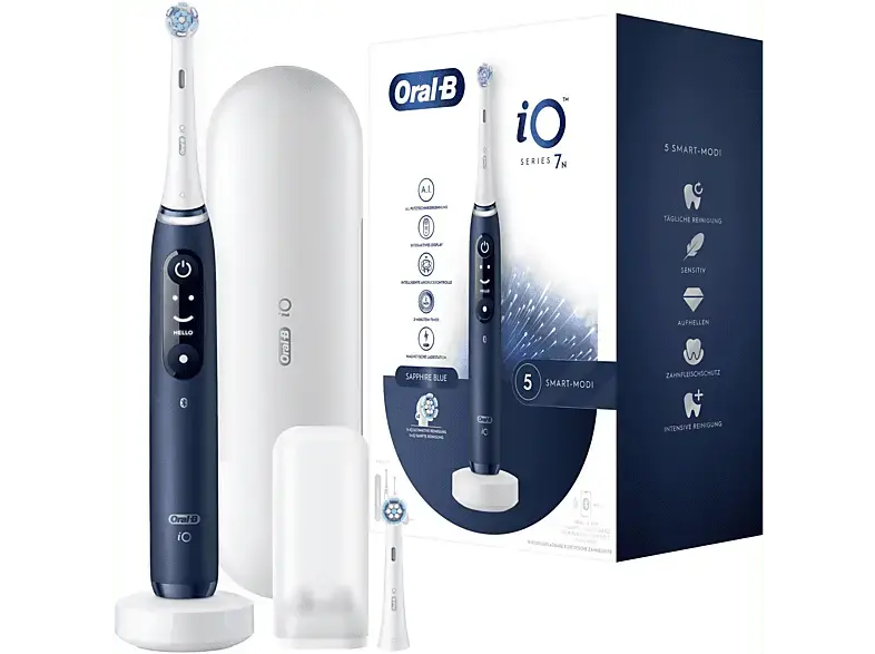 Oral-B iO Series 7N mit Reiseetui Elektrische Zahnbürste Sapphire Blue