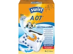 Swirl 1-7028-07 A 07 NeutralizAir Staubsaugerbeutel 4 Stück, passend für: AEG, Electrolux, Progress, Volta