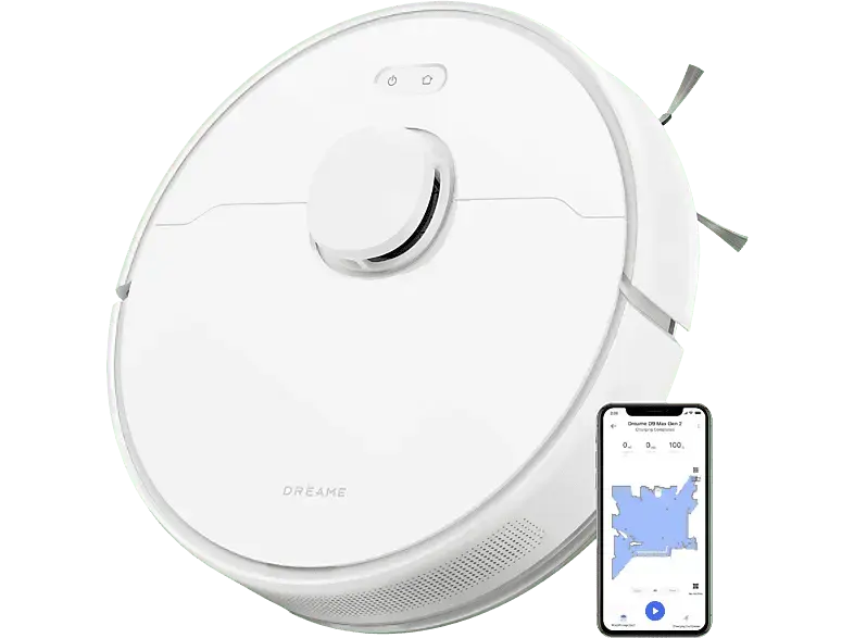 Dreame RLD34GA D9 max GEN 2 Saug- und Wischroboter (Weiß, Laufzeit: saugt wischt bis zu 285 Minuten)