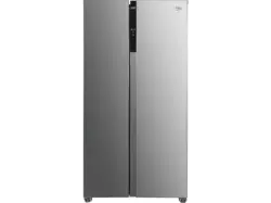 Beko GNO5323XPN Side by Side, Kühl- und Gefrierkombination (532 l, D, 1770 mm hoch, No Frost (verminderte Eisbildung), Edelstahllook)