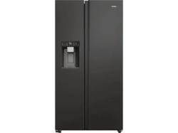 Haier HSW59F18EIPT Side by Side, Kühl- und Gefrierkombination (601 l, E, 1775 mm hoch, Slate black)