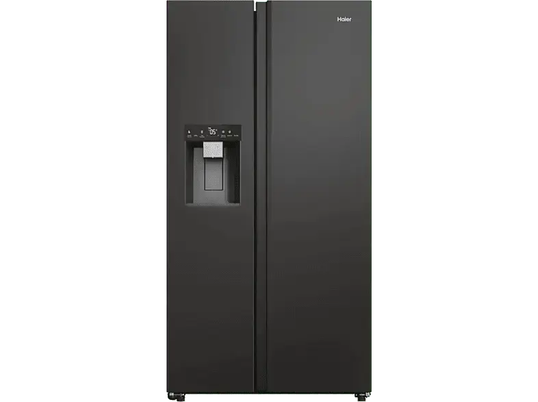 Haier HSW59F18EIPT Side by Side, Kühl- und Gefrierkombination (601 l, E, 1775 mm hoch, Slate black)