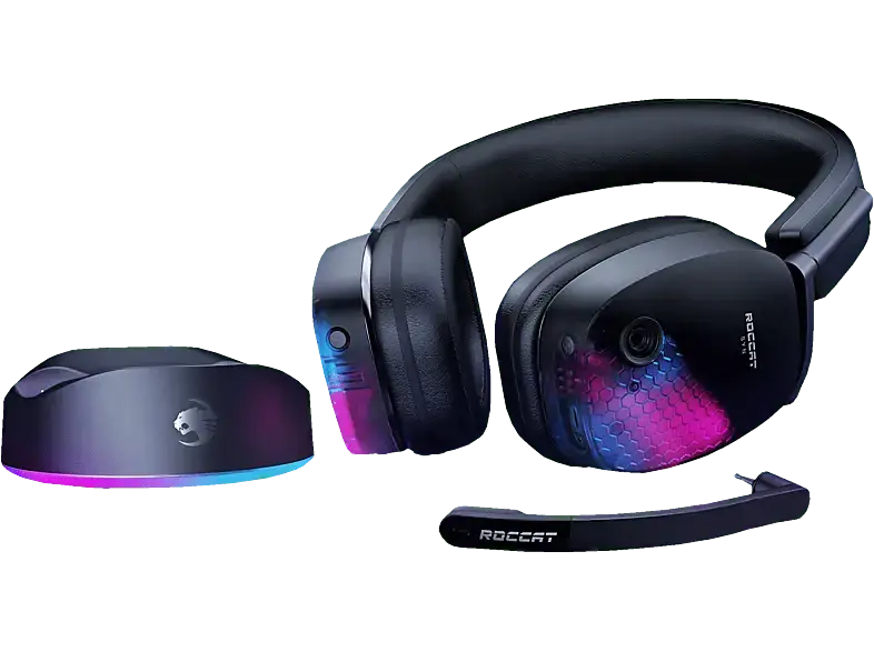 ROCCat Gaming-Headset Syn Max Air, kabellos, RGB, Schwarz
