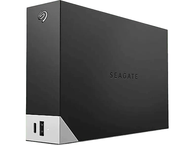 SEAGATE 8TB Festplatte One Touch Hub mit Rescue, HDD, Extern, USB-C/A/Micro-B, Schwarz