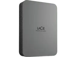 LACIE 4TB Mobile Drive Secure für Mac Festplatte, Extern, 2.5 Zoll, HDD, USB-C 3.2 Gen 1, Bis 130 MB/s, Space Grau