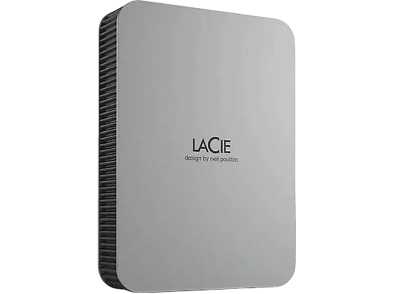 LACIE 5TB Festplatte extern Mobile Drive V2 Moon Silver, USB-C 3.0, silber