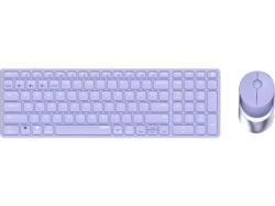 RAPOO 9750M Desktop Set, Multi-Mode, Bluetooth/USB 2.4GHz, qwertz, 1600dpi, Violett