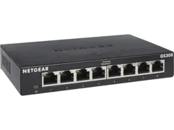 NETGEar Switch SOHO GS300, Gigabit, 8x RJ-45, V3, Schwarz