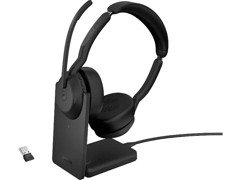 JABRA Evolve2 55 MS Stereo USB-A mit Ladestation For Business; Headset