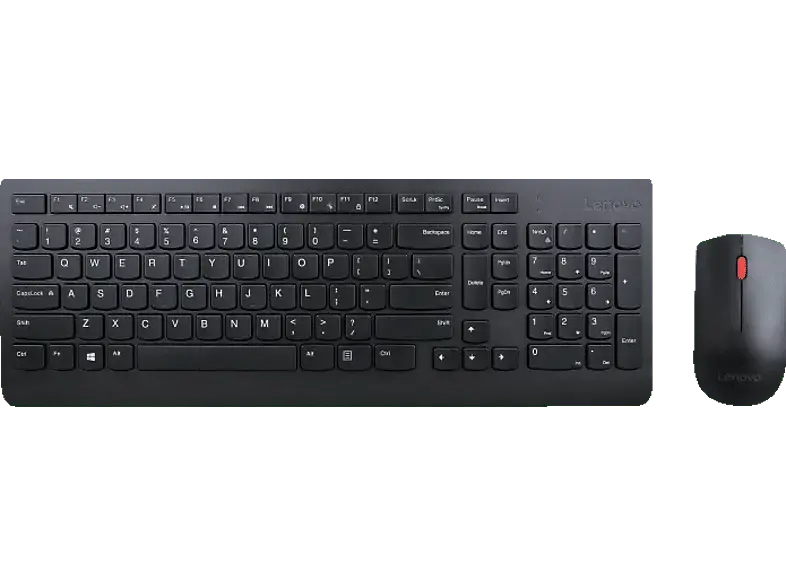 LENOVO Essential Desktop Set For Business, USB-A, qwertz, 1600dpi, Schwarz