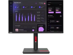 LENOVO ThinkVision T24i-30 Monitor for Business, 23.8 Zoll, Full-HD, 60Hz, 6ms, 250cd, IPS, 99% sRGB, Raven Black