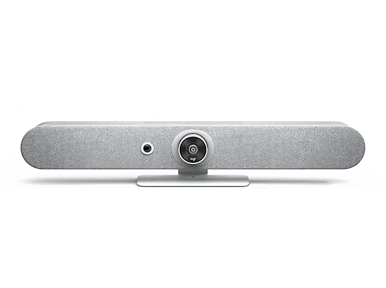LOGITECH Rally Bar Mini All-in-one-Videobar, 4K30p Kamera, 4x Zoom, WLAN, 3 Lautsprecher, Weiß; Konferenzkamera
