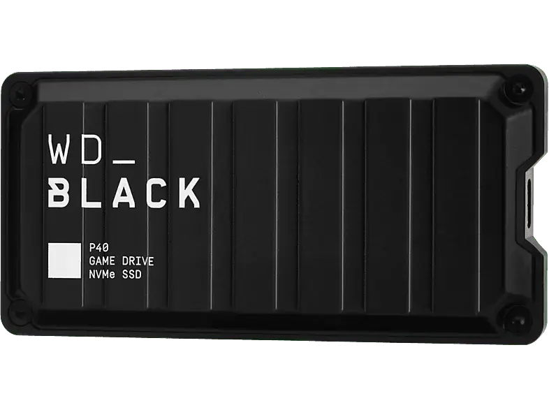 Western Digital 1TB P40 WD_black Game Drive SSD USB-C USB 3.2 Gen 2x2 externe NVMe Solid-State mit RGB-Licht, bis zu 2000 MB/s für Playstation, Xbox, PC und Mac; Festplatte