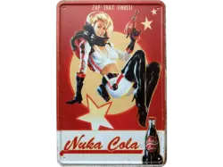 Fallout Metallschild Nuka Cola Girl