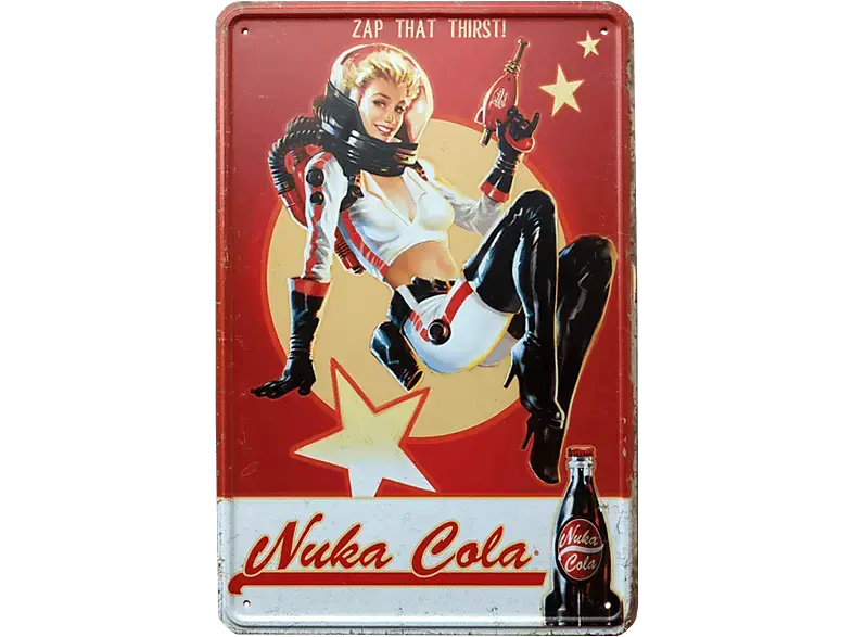 Fallout Metallschild Nuka Cola Girl