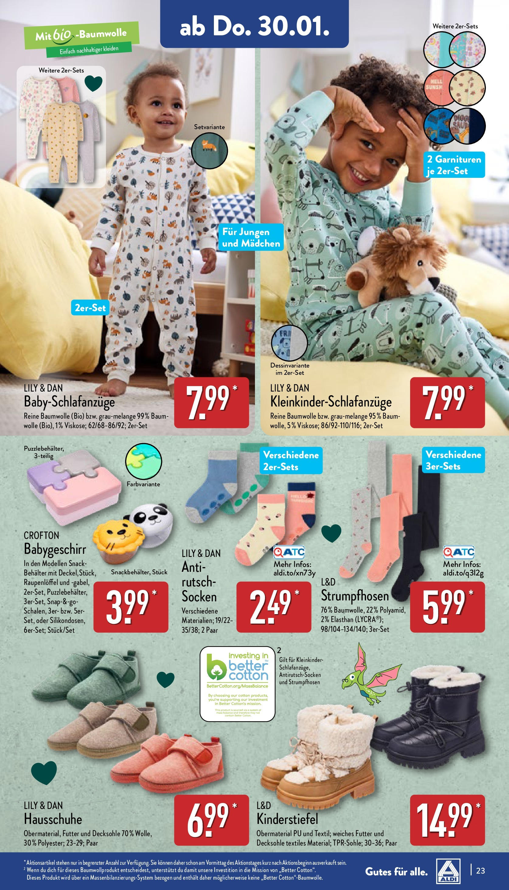 Aldi - ALDI Nord: Wochenangebote (ab 26.01.2025) » Angebote Online | Seite: 23 | Produkte: Socken, Hausschuhe