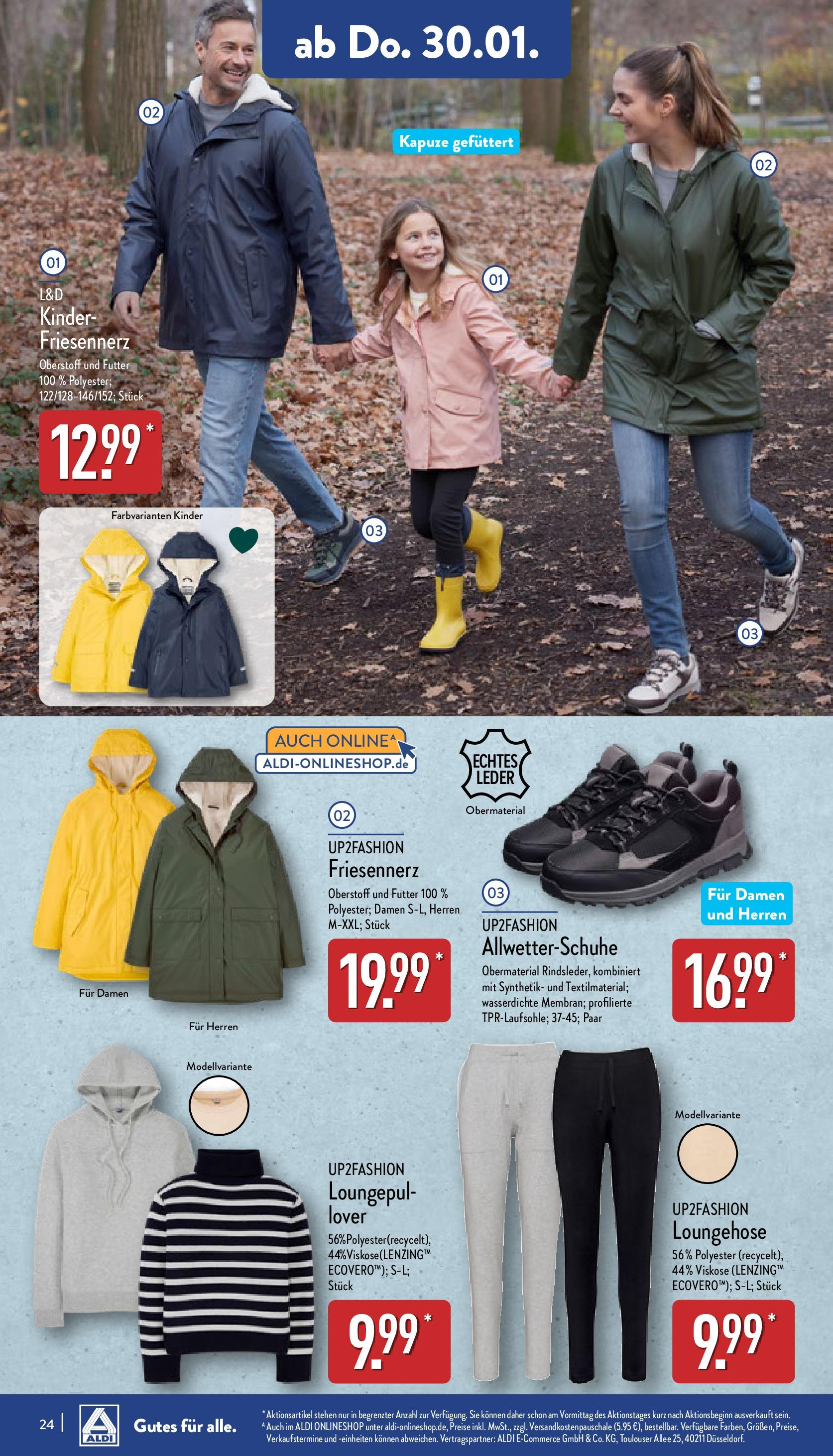 Aldi - ALDI Nord: Wochenangebote (ab 26.01.2025) » Angebote Online | Seite: 24 | Produkte: Up2fashion